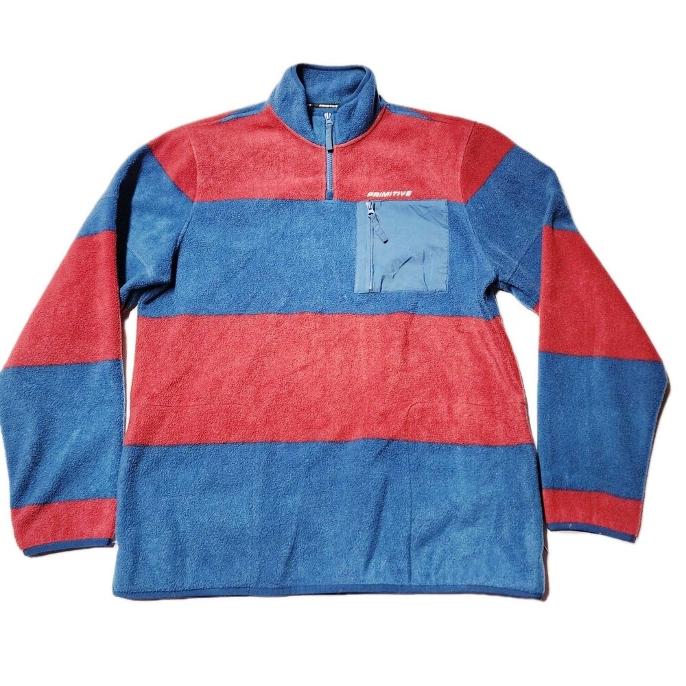 Primitive Skateboarding Fleece Colorblock Sweatshirt Medium Sweater NWOT